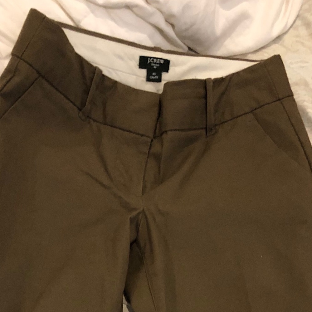J crew size 0 work trousers